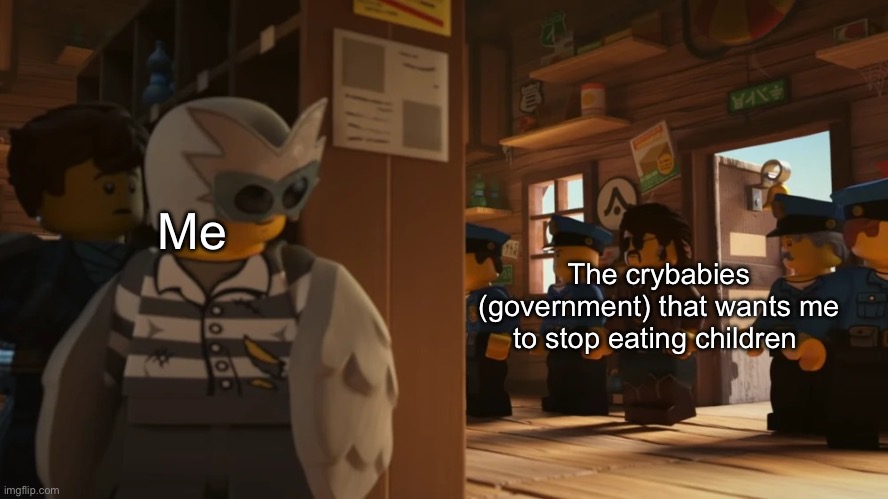 Fugi-dove hiding | Me; The crybabies (government) that wants me to stop eating children | image tagged in fugi-dove hiding | made w/ Imgflip meme maker