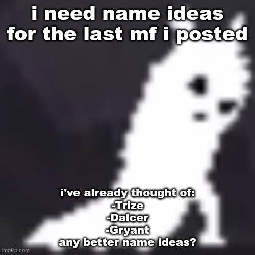 also should i make a stream for my OCverse stuff | i need name ideas for the last mf i posted; i've already thought of:
-Trize
-Dalcer
-Gryant
any better name ideas? | image tagged in jared | made w/ Imgflip meme maker