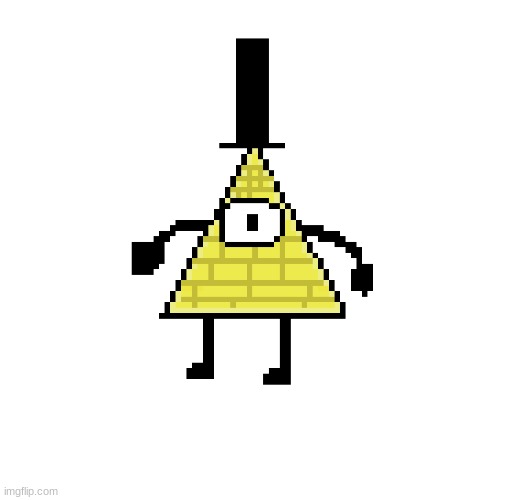 Bill Cipher Pixel art Made by me! | image tagged in gravity falls | made w/ Imgflip meme maker