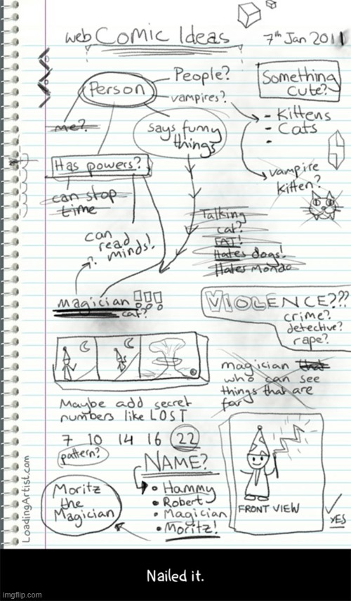 Gregor's comic ideas... | image tagged in comics,ideas | made w/ Imgflip meme maker