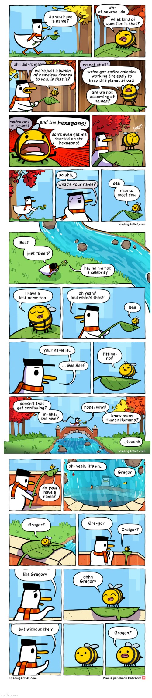 image tagged in duck,bee,comic | made w/ Imgflip meme maker