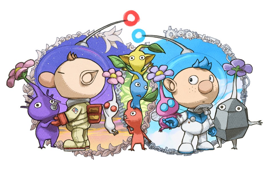 Olimar Alph & Pikmin Blank Meme Template