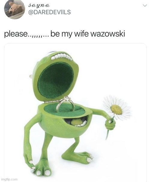 me proposing to potat: | made w/ Imgflip meme maker