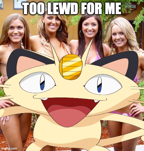 TOO LEWD FOR ME | made w/ Imgflip meme maker