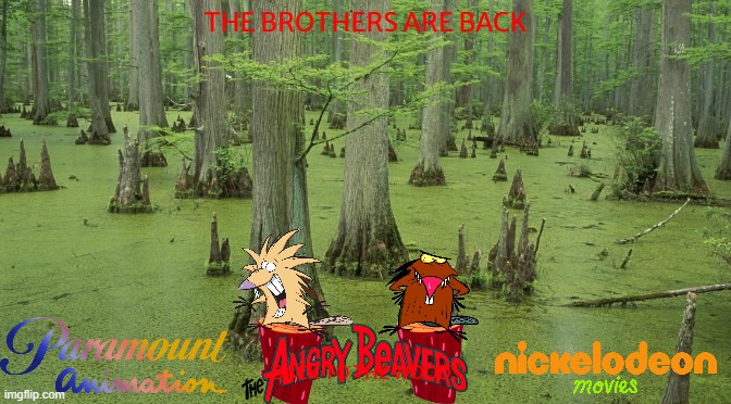 movies that might happen someday part 29 | THE BROTHERS ARE BACK; BACK TO THE WOODS | image tagged in swamp,paramount,nickelodeon,revival,fake,streaming | made w/ Imgflip meme maker