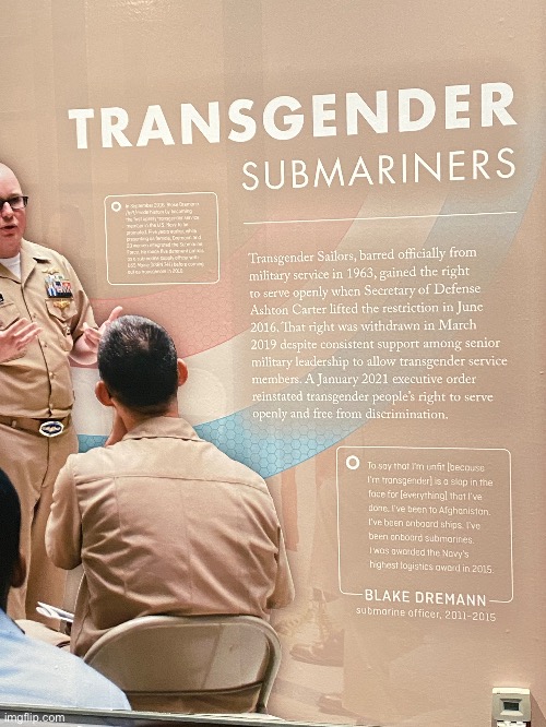 Part 2 of 2 of lgbtq+ stuff i found at a submarine museum | made w/ Imgflip meme maker