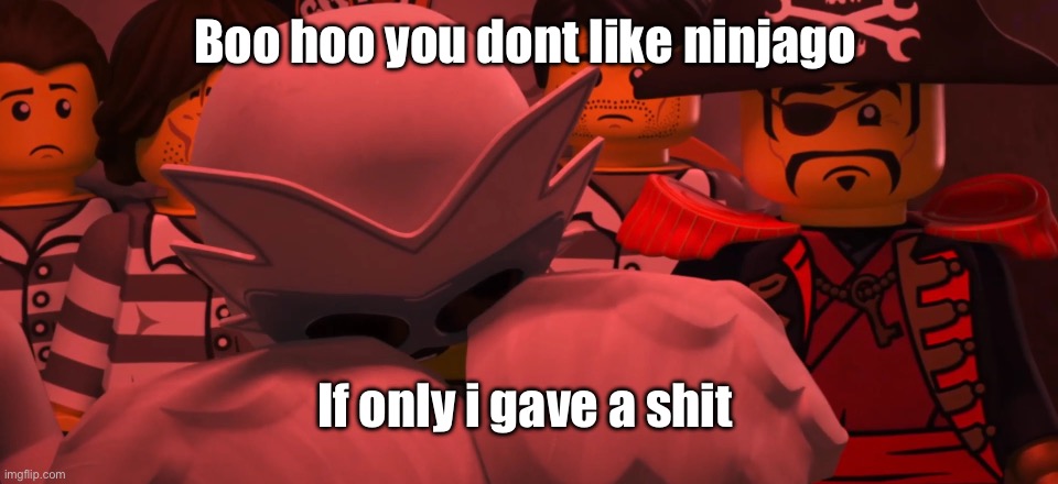 Crying fugi-dove | Boo hoo you dont like ninjago; If only i gave a shit | image tagged in crying fugi-dove | made w/ Imgflip meme maker