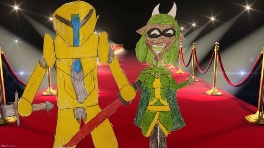 Neither Calamitas or Mirai could've made it to the red carpet because they are in the Calamitous remains | made w/ Imgflip meme maker