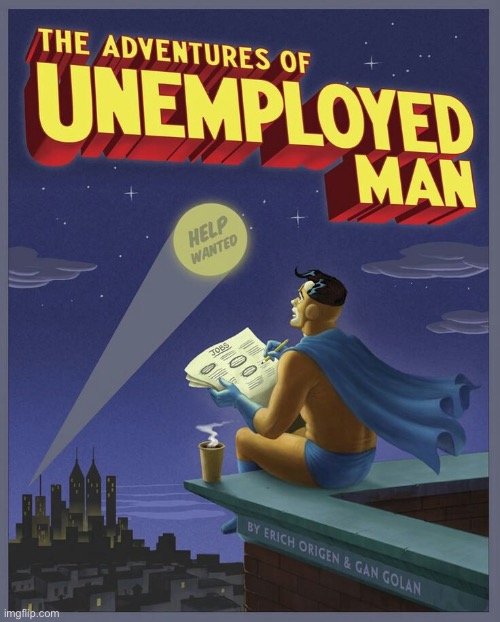 Unemployed man Blank Meme Template