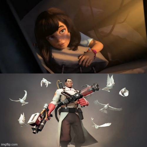 Mercy meme but with MEDIC! Blank Meme Template