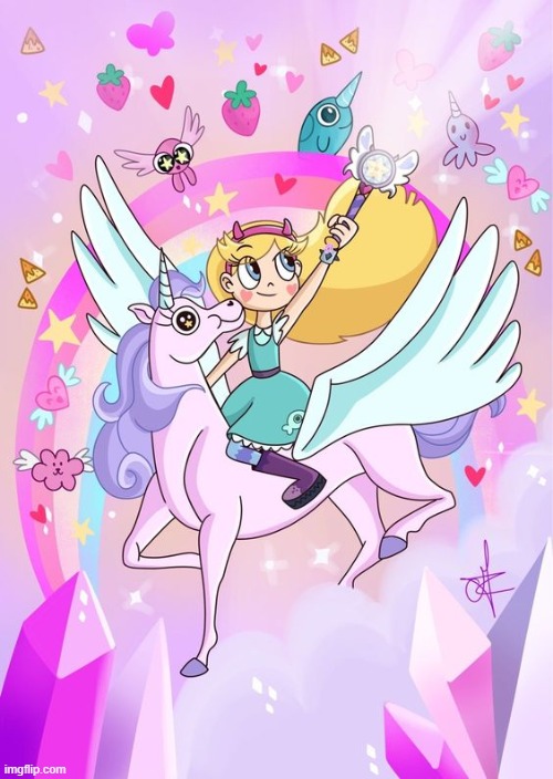 image tagged in star butterfly,unicorns,svtfoe,memes,star vs the forces of evil,fun | made w/ Imgflip meme maker