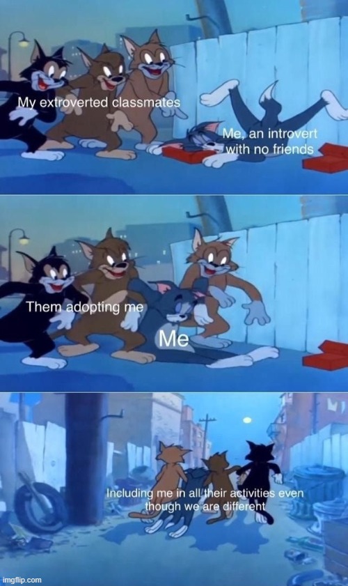 It's always nice to have a classmate to help you out :) | image tagged in school,wholesome,memes,funny,wholesome content,tom and jerry | made w/ Imgflip meme maker