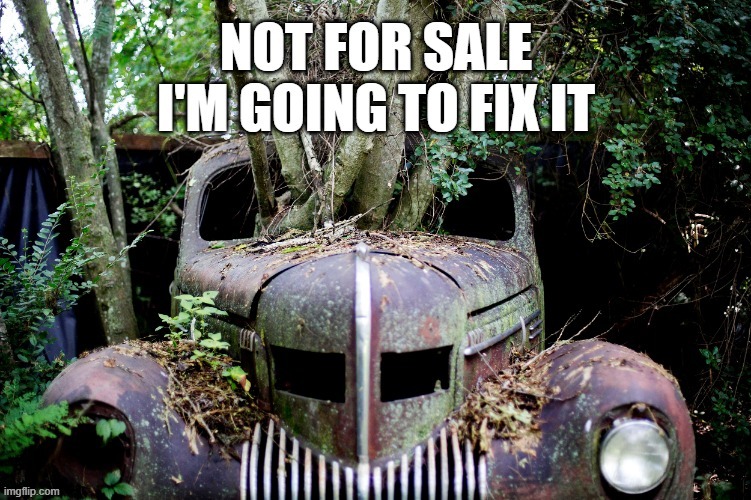 NOT FOR SALE | image tagged in truck | made w/ Imgflip meme maker