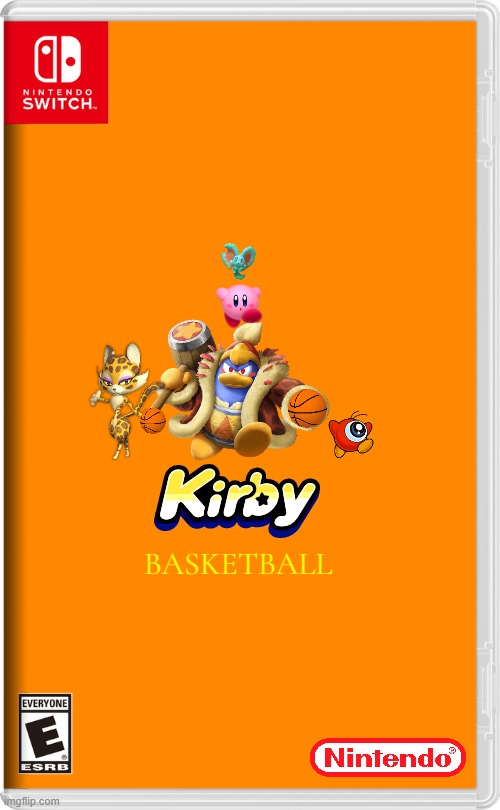 kirby basketball | BASKETBALL | image tagged in nintendo switch,kirby,basketball,sports,fake | made w/ Imgflip meme maker