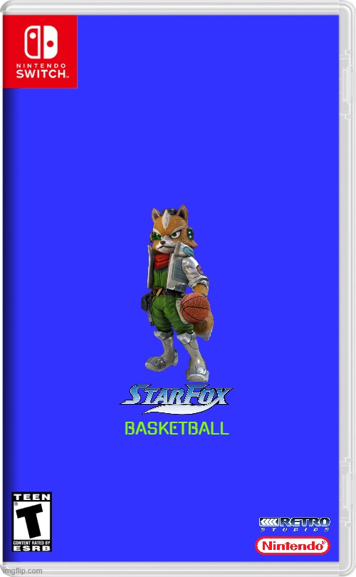 starfox basketball | BASKETBALL | image tagged in nintendo switch,starfox,basketball,sports,fake | made w/ Imgflip meme maker