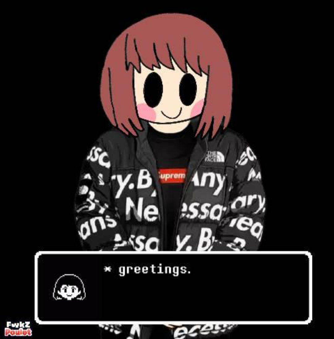 Chara... With DRIP?! Blank Meme Template