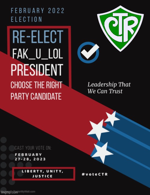 #voteCTR | made w/ Imgflip meme maker