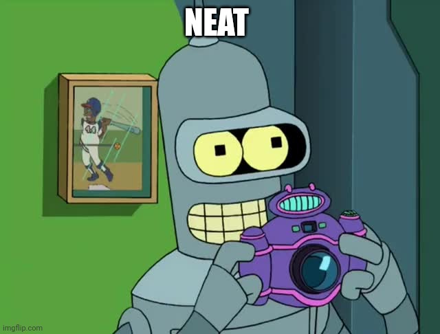 BENDER NEAT | NEAT | image tagged in bender neat | made w/ Imgflip meme maker