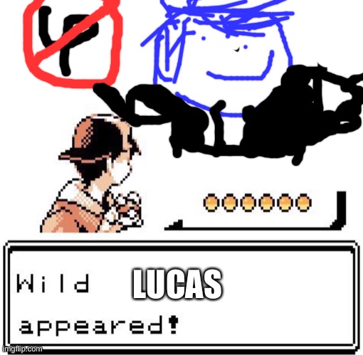 Blank Wild Pokemon Appears | LUCAS | image tagged in blank wild pokemon appears | made w/ Imgflip meme maker