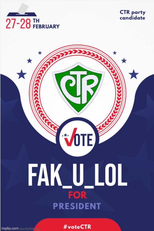 #voteCTR | made w/ Imgflip meme maker