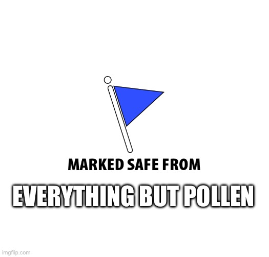 Pollen | EVERYTHING BUT POLLEN | image tagged in pollen | made w/ Imgflip meme maker
