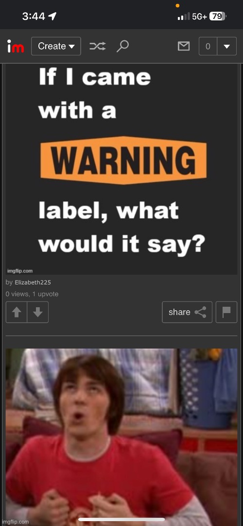 Weirdwarning sign | made w/ Imgflip meme maker