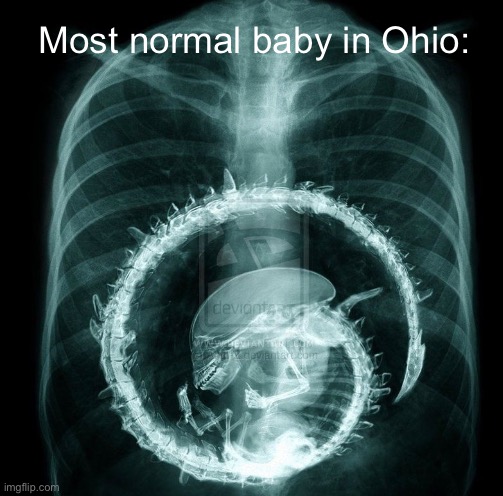 Ohio | Most normal baby in Ohio: | image tagged in ohio | made w/ Imgflip meme maker
