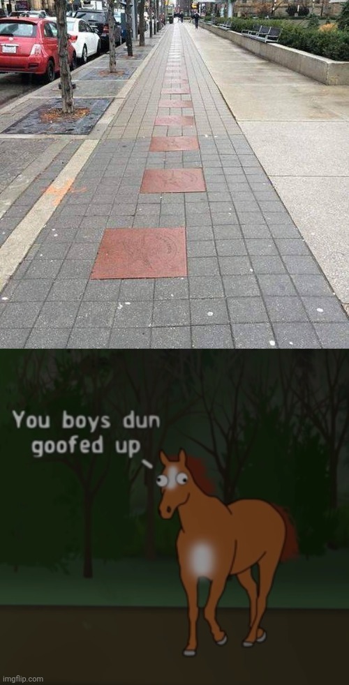 A bit off | image tagged in you boys dun goofed up,outside,sidewalk,you had one job,memes,design fails | made w/ Imgflip meme maker