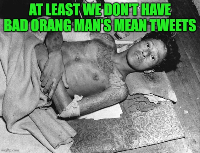 AT LEAST WE DON'T HAVE BAD ORANG MAN'S MEAN TWEETS | made w/ Imgflip meme maker