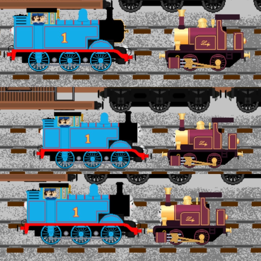 thomas and lady Blank Meme Template