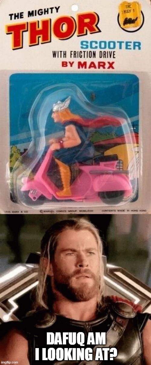 WTF | DAFUQ AM I LOOKING AT? | image tagged in thor,fake,wtf | made w/ Imgflip meme maker