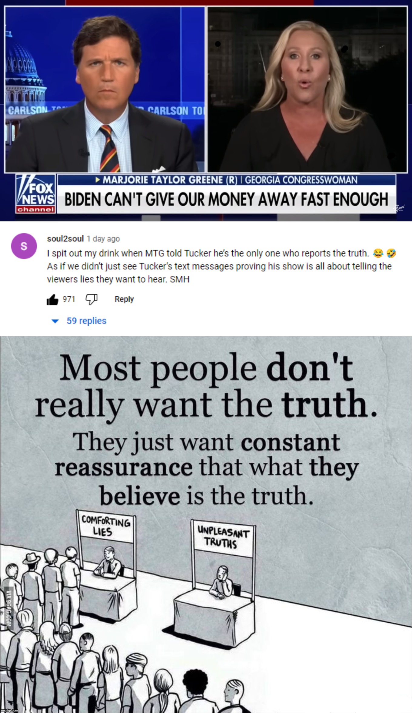 doesn't he realize how DUMB he looks? anyone watching fox is a fncking moron... | image tagged in comfort,lies,unpleasant,truth,crazy,insanity | made w/ Imgflip meme maker