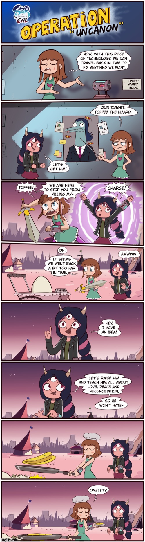 SVTFOE: Operation “Uncanon” | image tagged in morningmark,svtfoe,comics/cartoons,star vs the forces of evil,comics,memes | made w/ Imgflip meme maker