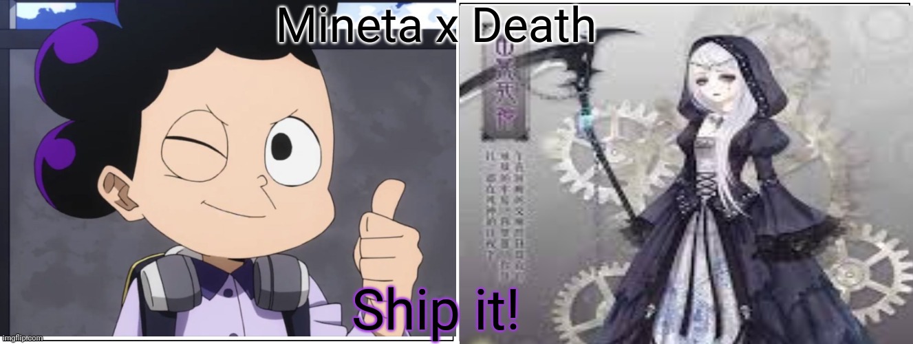 Mineta x Death Ship it! | made w/ Imgflip meme maker