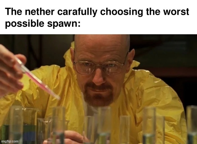 a | image tagged in minecraft,walter white cooking,gaming,minecraft memes,funny,memes | made w/ Imgflip meme maker