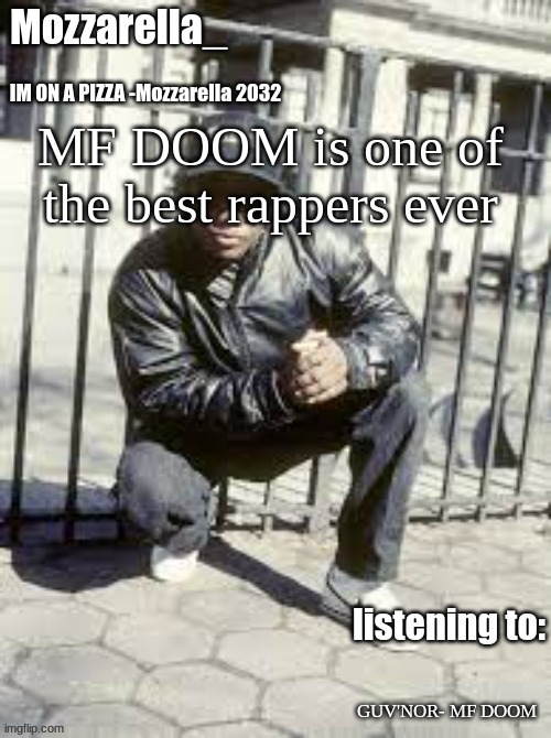 tell me otherwise | MF DOOM is one of the best rappers ever; GUV'NOR- MF DOOM | image tagged in eazy-e | made w/ Imgflip meme maker