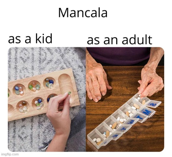 How I feel when I 'reload' every Sunday | image tagged in mancala,kid,adult,repost,memes,funny | made w/ Imgflip meme maker
