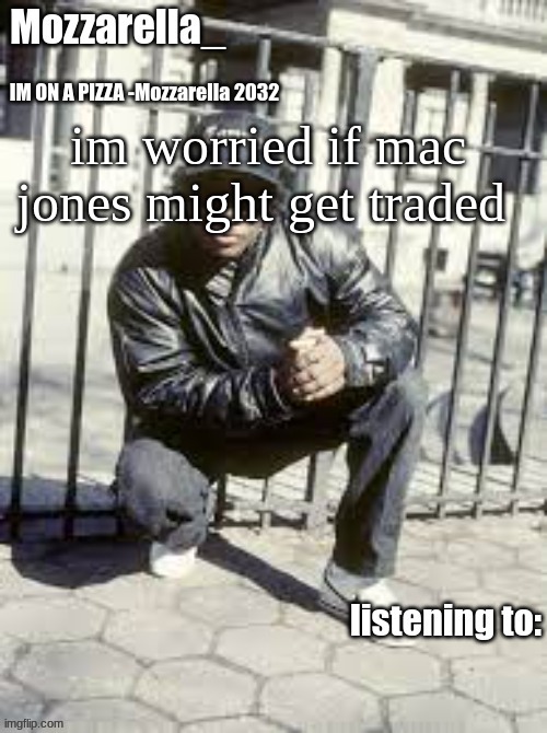 Eazy-E | im worried if mac jones might get traded | image tagged in eazy-e | made w/ Imgflip meme maker