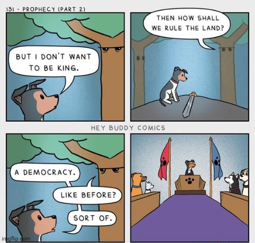The King | image tagged in king,dogs,dog,comics,comic,comics/cartoons | made w/ Imgflip meme maker