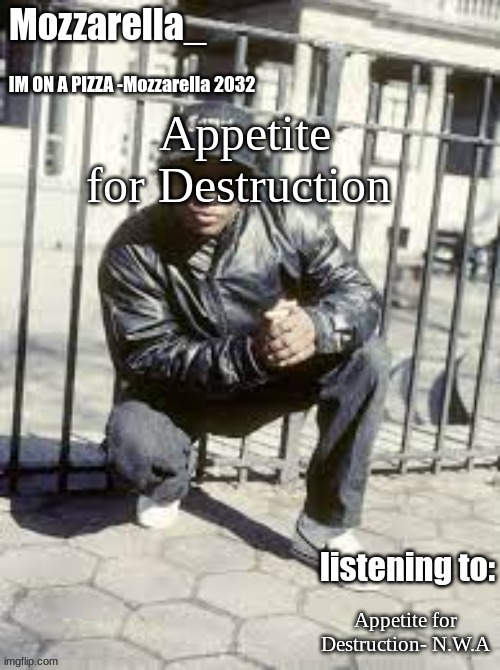 Eazy-E | Appetite for Destruction; Appetite for Destruction- N.W.A | image tagged in eazy-e | made w/ Imgflip meme maker