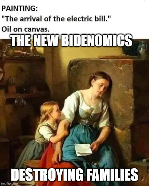 The New Bidenomicis | THE NEW BIDENOMICS; DESTROYING FAMILIES | image tagged in the new bidenomicis | made w/ Imgflip meme maker