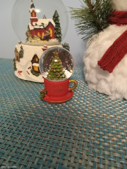 My teacup snowglobe!! | made w/ Imgflip meme maker