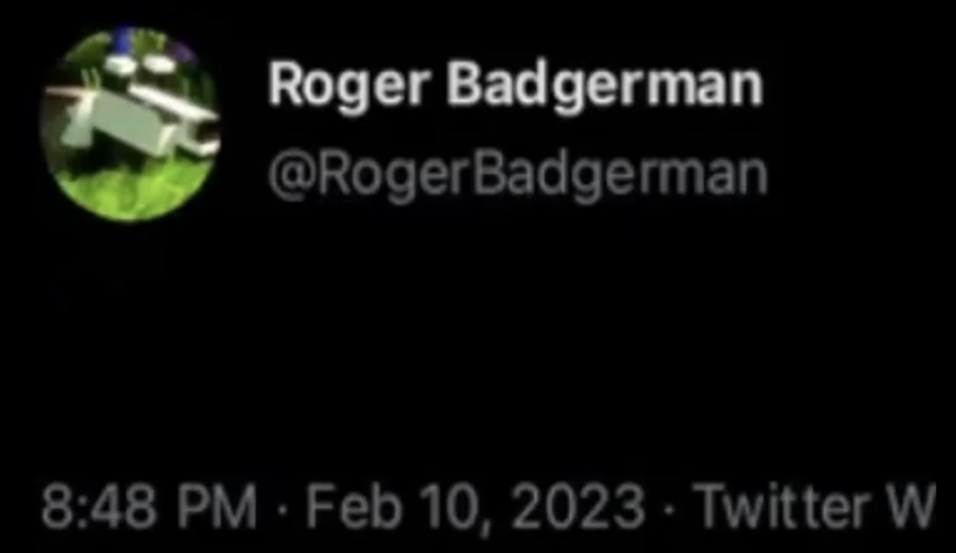 Roger Badgerman Minecraft leak Blank Meme Template