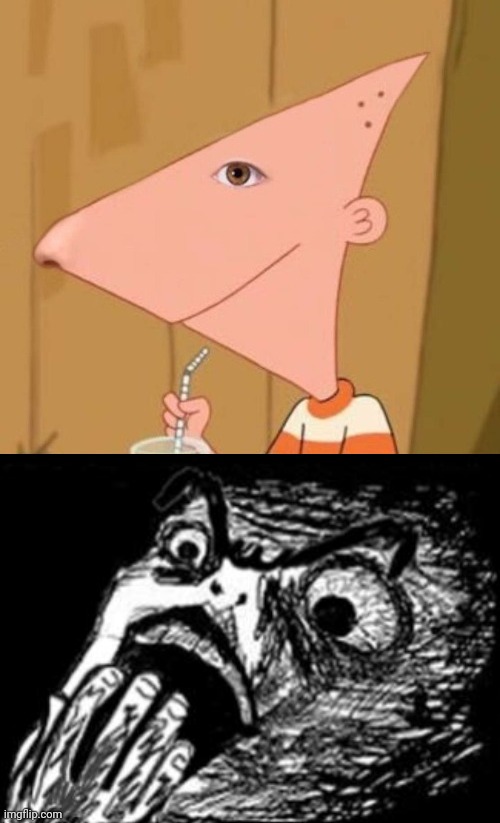 Cursed Bald Phineas | image tagged in gasp rage face w/ hand,phineas and ferb,cursed,phineas,cursed image,memes | made w/ Imgflip meme maker