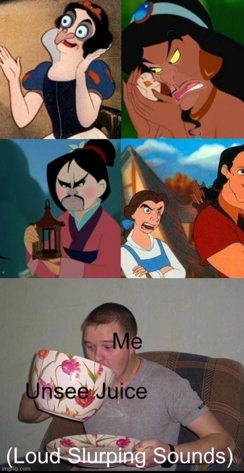 Cursed Disney Characters | image tagged in loud slurping sounds,cursed image,disney,characters,memes,cursed | made w/ Imgflip meme maker