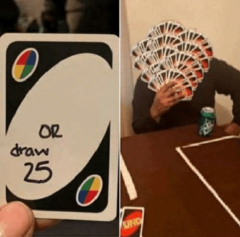 High Quality Uno whole deck Blank Meme Template