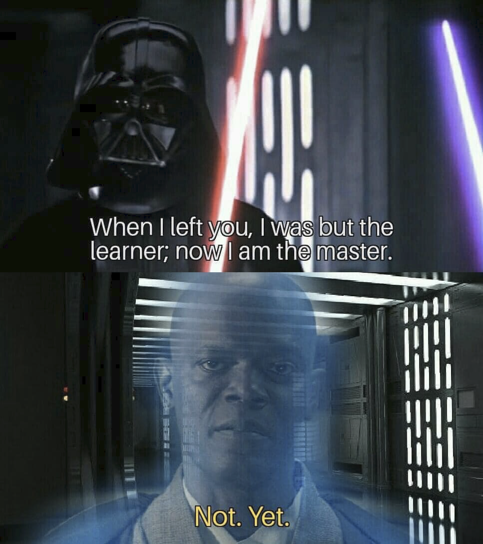 Vader vs Windu Blank Meme Template