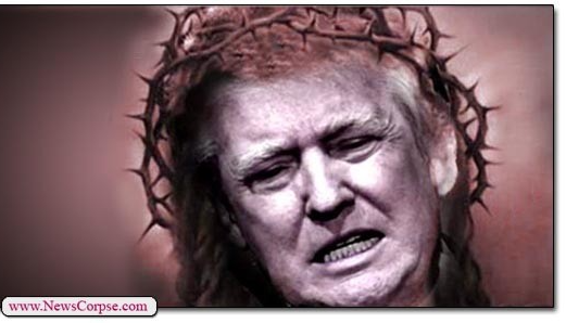 High Quality Trump Jesus Crown of Thorns JPP Blank Meme Template