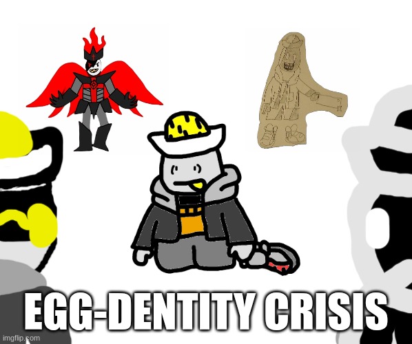 based off the sonic one, not the among us one. | EGG-DENTITY CRISIS | image tagged in fnf | made w/ Imgflip meme maker