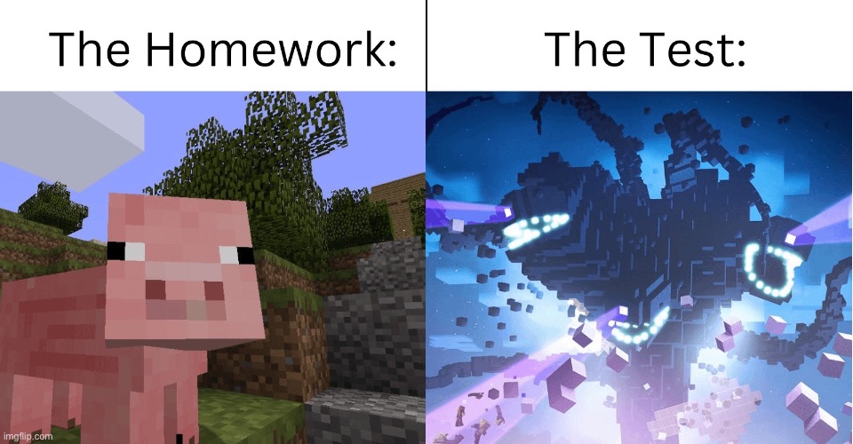 image tagged in repost,minecraft,memes,funny,relatable memes,test | made w/ Imgflip meme maker